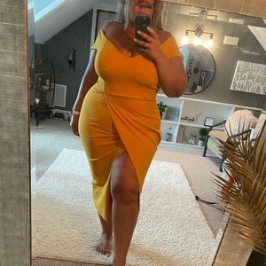 Bodycon off shoulder dress